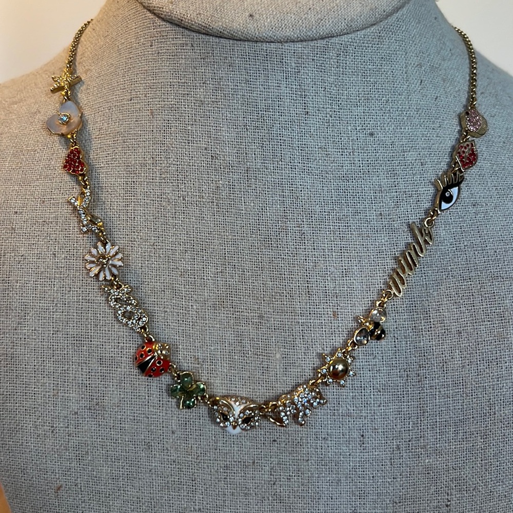 Kate spade charm necklace